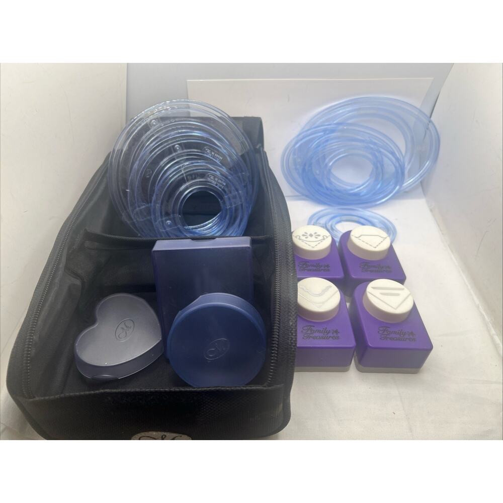 Creative Memories - Punches Oval & Circle 14 items Plus CM Caddy Bag